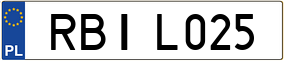 Trailer License Plate